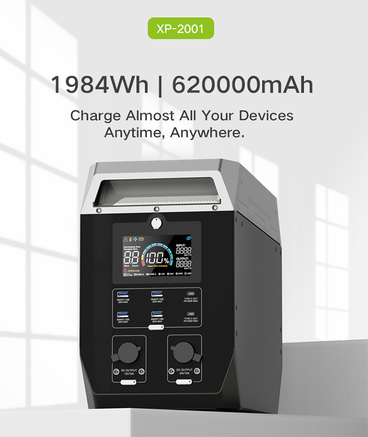 Centrale électrique portative XP-2001 2000W